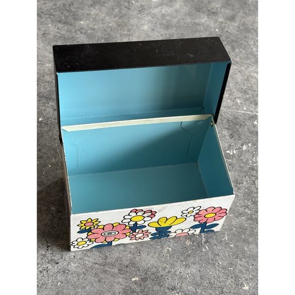 Ohio Art Flower Power Recipe Box 1970s - Picture 6 of 8